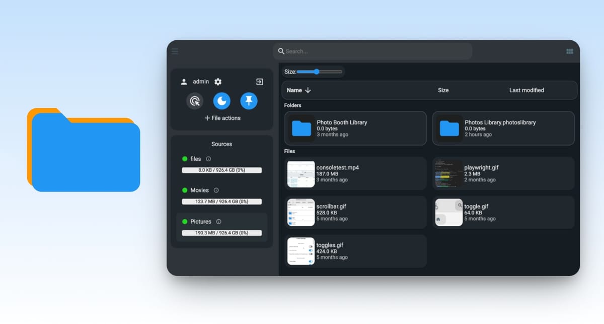 FileBrowser Quantum, manejando archivos del NAS
