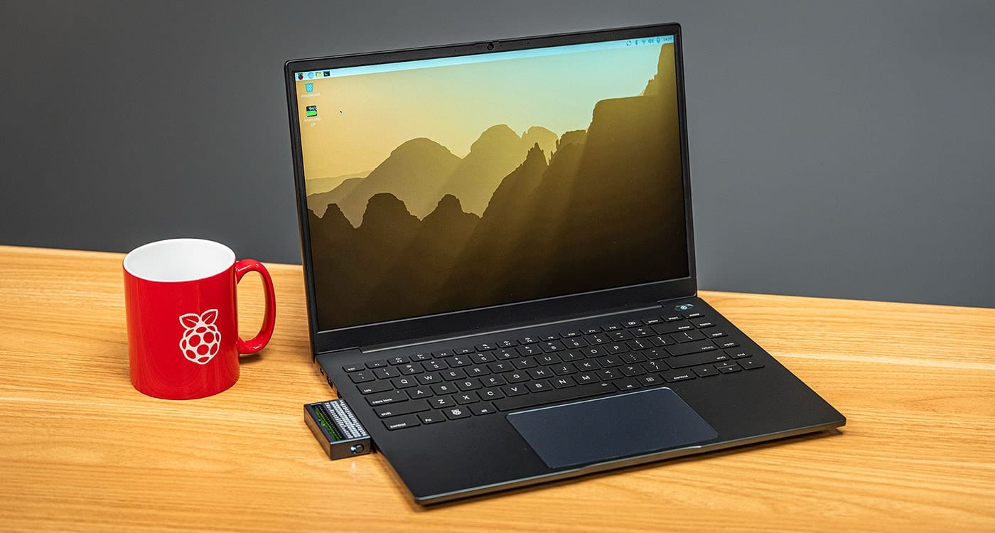 Un portátil Raspberry Pi
