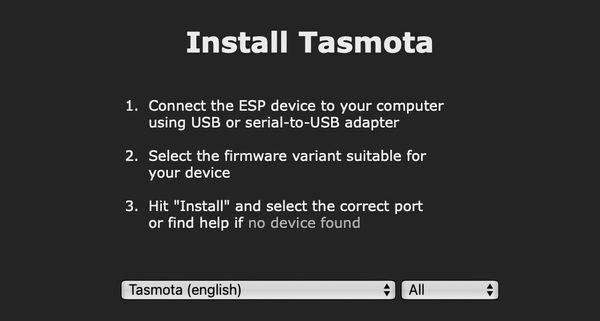 E0386: Flashear Tasmota desde un navegador web