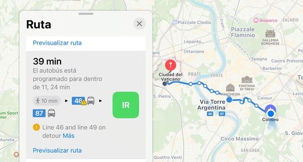 E0435: Transporte público en las apps de mapas