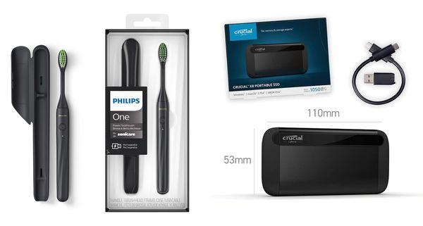 E0648: Un cepillo de dientes y un disco SSD