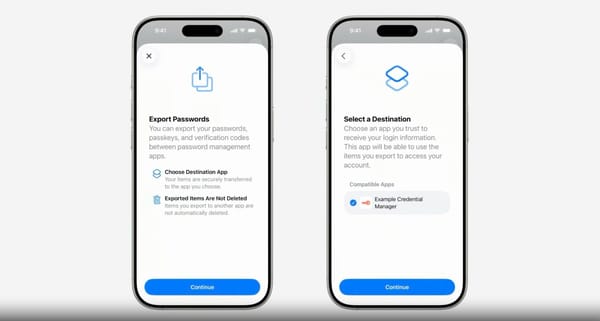 Exportación e importación de Passkeys