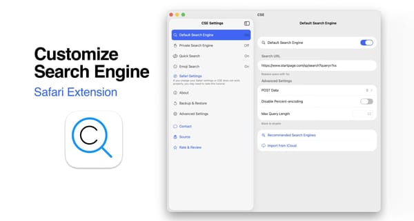 Customize Search Engine para Safari